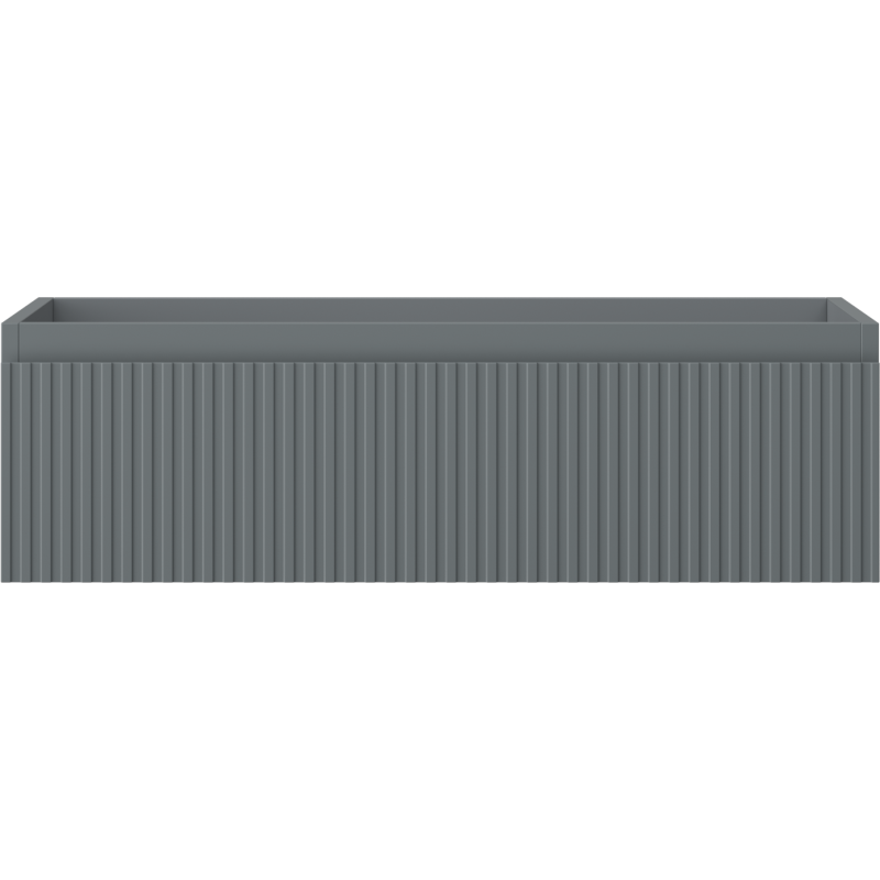 Mexen Rivel kúpeľňová skrinka pod umývadlo 80 cm, 1 zásuvka, ryhovaná, grafit mat - 91A20-08023-1-BF66