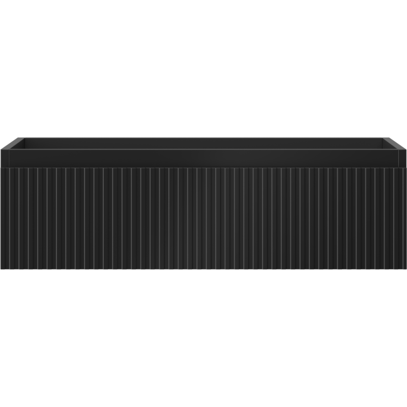 Mexen Rivel kúpeľňová skrinka pod umývadlo 80 cm, 1 zásuvka, ryhovaná, čierna matná - 91A20-08023-1-BF71