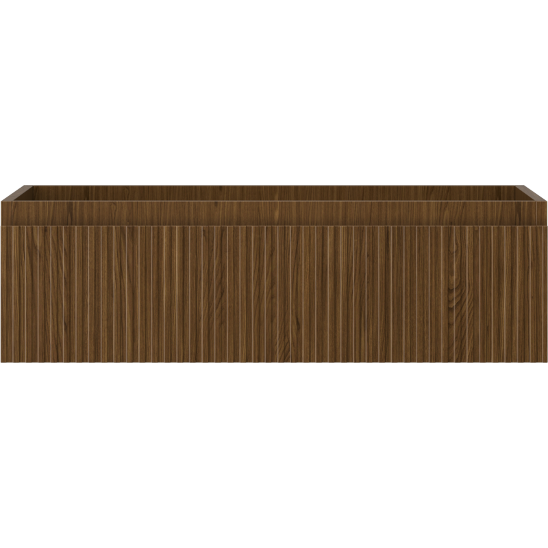 Mexen Rivel kúpeľňová skrinka pod umývadlo 80 cm, 1 zásuvka, ryhovaná, orech - 91A20-08023-1-BF86