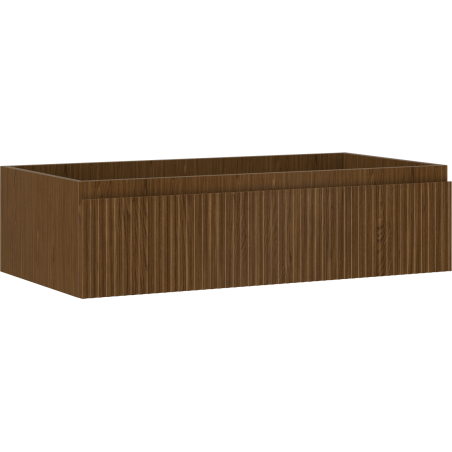 Mexen Rivel kúpeľňová skrinka pod umývadlo 90 cm, 1 zásuvka, drážkovaná, orech - 91A20-09023-1-BF86