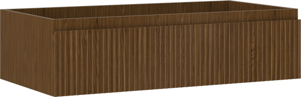 Mexen Rivel kúpeľňová skrinka pod umývadlo 90 cm, 1 zásuvka, drážkovaná, orech - 91A20-09023-1-BF86