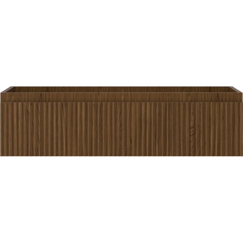 Mexen Rivel kúpeľňová skrinka pod umývadlo 90 cm, 1 zásuvka, drážkovaná, orech - 91A20-09023-1-BF86