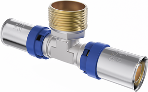 Mexen PEX-P lisovací T-kus, lisovaný PEX 32 x 3/4 GZ x 32 - W97133-3234M32-00