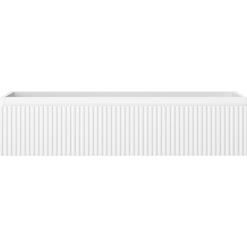 Mexen Rivel kúpeľňová skrinka pod umývadlo 100 cm, 1 zásuvka, ryhovaná, biela matná - 91A20-10023-1-BF01