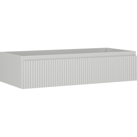 Mexen Rivel kúpeľňová skrinka pod umývadlo 100 cm, 1 zásuvka, drážkovaná, sivá matná - 91A20-10023-1-BF62