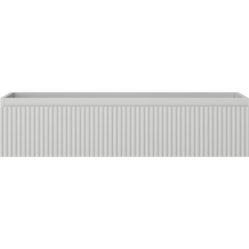 Mexen Rivel kúpeľňová skrinka pod umývadlo 100 cm, 1 zásuvka, drážkovaná, sivá matná - 91A20-10023-1-BF62