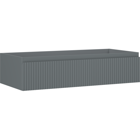 Mexen Rivel kúpeľňová skrinka pod umývadlo 100 cm, 1 zásuvka, ryhovaná, grafitová matná - 91A20-10023-1-BF66