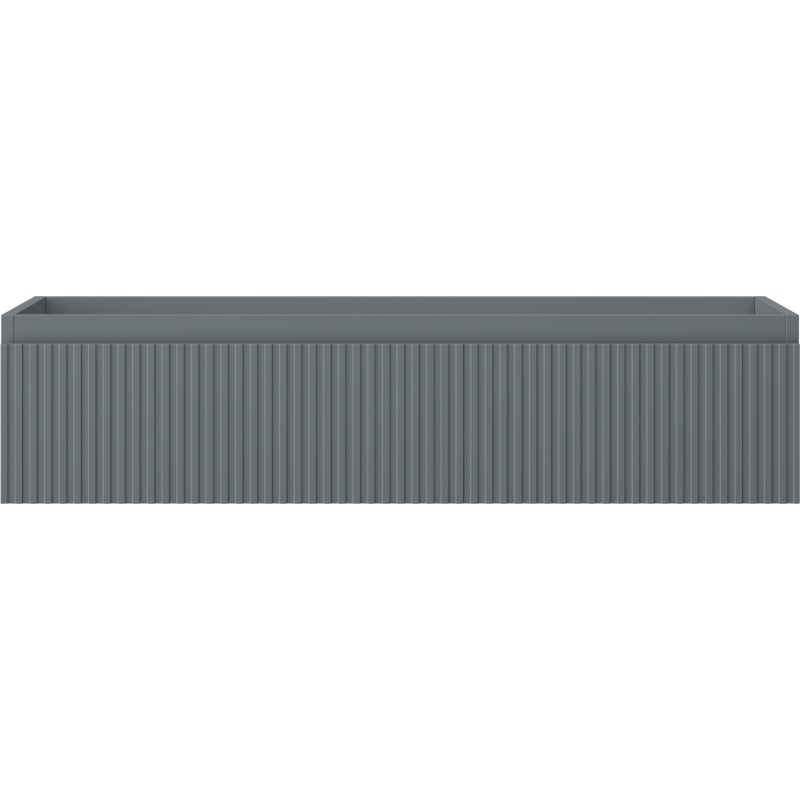 Mexen Rivel kúpeľňová skrinka pod umývadlo 100 cm, 1 zásuvka, ryhovaná, grafitová matná - 91A20-10023-1-BF66