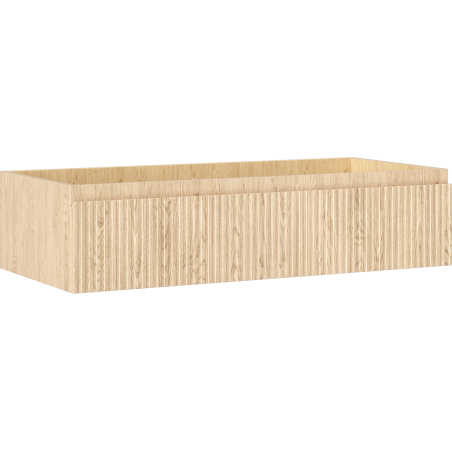 Mexen Rivel kúpeľňová skrinka pod umývadlo 100 cm, 1 zásuvka, rebrovaná, dub - 91A20-10023-1-BF81