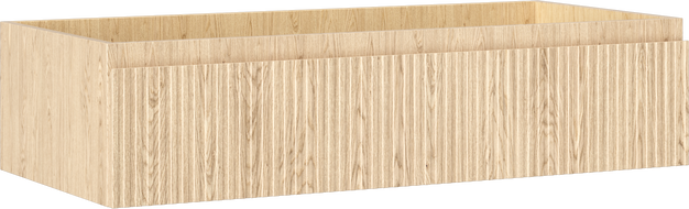 Mexen Rivel kúpeľňová skrinka pod umývadlo 100 cm, 1 zásuvka, rebrovaná, dub - 91A20-10023-1-BF81