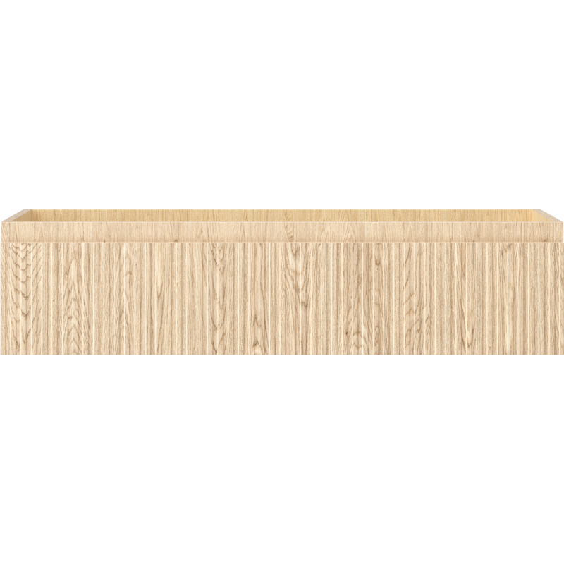 Mexen Rivel kúpeľňová skrinka pod umývadlo 100 cm, 1 zásuvka, rebrovaná, dub - 91A20-10023-1-BF81