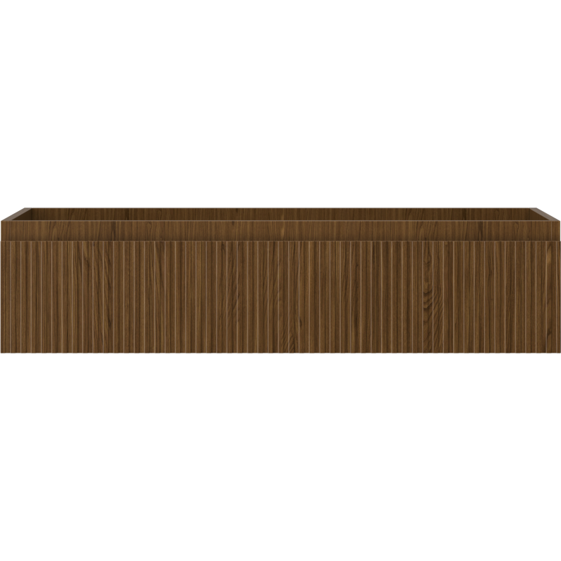 Mexen Rivel kúpeľňová skrinka pod umývadlo 100 cm, 1 zásuvka, ryhovaná, orech - 91A20-10023-1-BF86