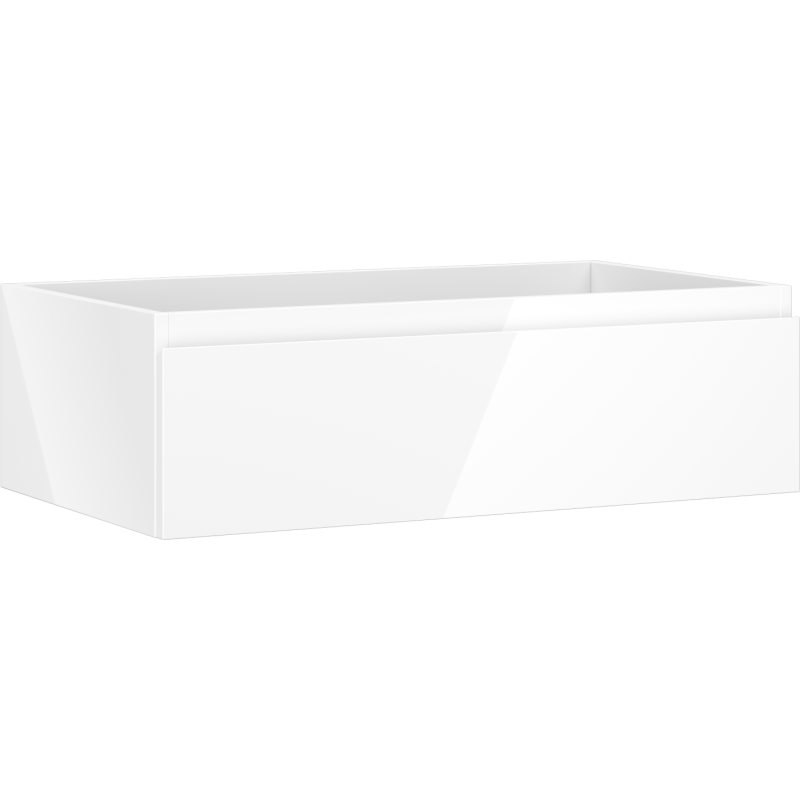 Mexen Orio kúpeľňová skrinka pod umývadlo 80 cm, 1 zásuvka, biely lesk - 91A10-08023-1-BF00