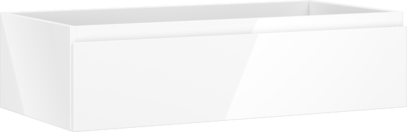 Mexen Orio kúpeľňová skrinka pod umývadlo 90 cm, 1 zásuvka, biely lesk - 91A10-09023-1-BF00