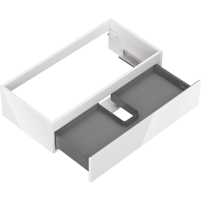 Mexen Orio kúpeľňová skrinka pod umývadlo 90 cm, 1 zásuvka, biely lesk - 91A10-09023-1-BF00