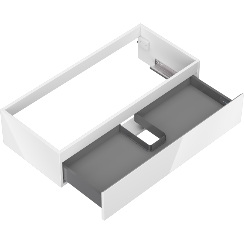Mexen Orio kúpeľňová skrinka pod umývadlo 100 cm, 1 zásuvka, biely lesk - 91A10-10023-1-BF00