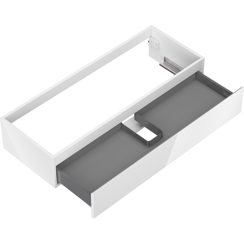 Mexen Orio kúpeľňová skrinka pod umývadlo 120 cm, 1 zásuvka, biely lesk - 91A10-12023-1-BF00
