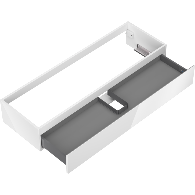 Mexen Orio kúpeľňová skrinka pod umývadlo 140 cm, 1 zásuvka, biely lesk - 91A10-14023-1-BF00