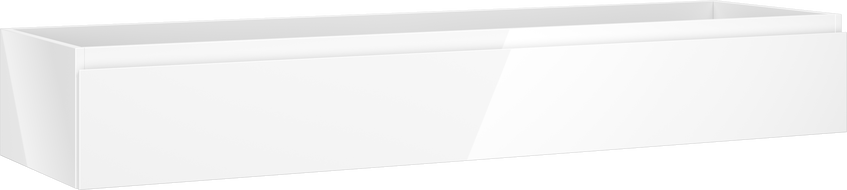 Mexen Orio kúpeľňová skrinka pod umývadlo 160 cm, 1 zásuvka, biela lesk - 91A10-16023-1-BF00