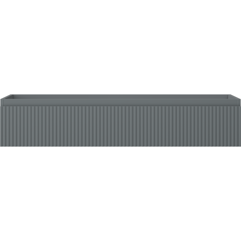 Mexen Rivel kúpeľňová skrinka pod umývadlo 120 cm, 1 zásuvka, ryhovaná, sivá mat - 91A20-12023-1-BF66