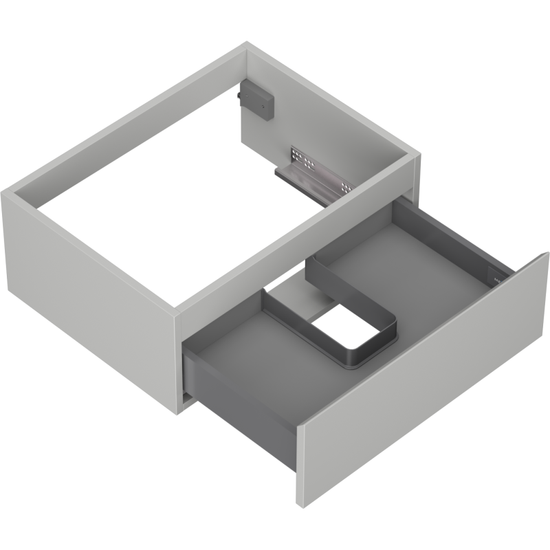 Mexen Orio kúpeľňová skrinka pod umývadlo 60 cm, 1 zásuvka, sivá matná - 91A10-06023-1-BF62