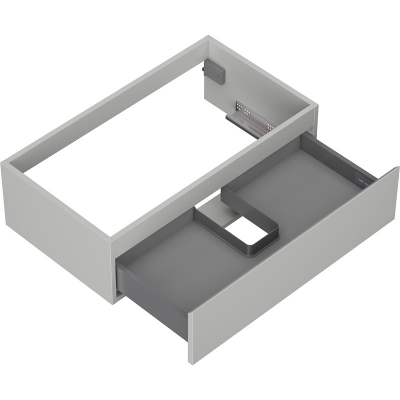 Mexen Orio kúpeľňová skrinka pod umývadlo 80 cm, 1 zásuvka, sivá matná - 91A10-08023-1-BF62