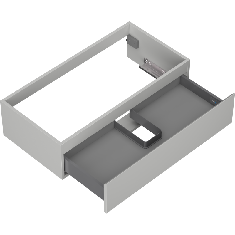 Mexen Orio kúpeľňová skrinka pod umývadlo 90 cm, 1 zásuvka, šedá matná - 91A10-09023-1-BF62