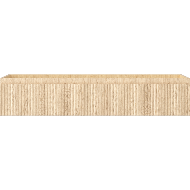 Mexen Rivel kúpeľňová skrinka pod umývadlo 120 cm, 1 zásuvka, ryhovaná, dub - 91A20-12023-1-BF81