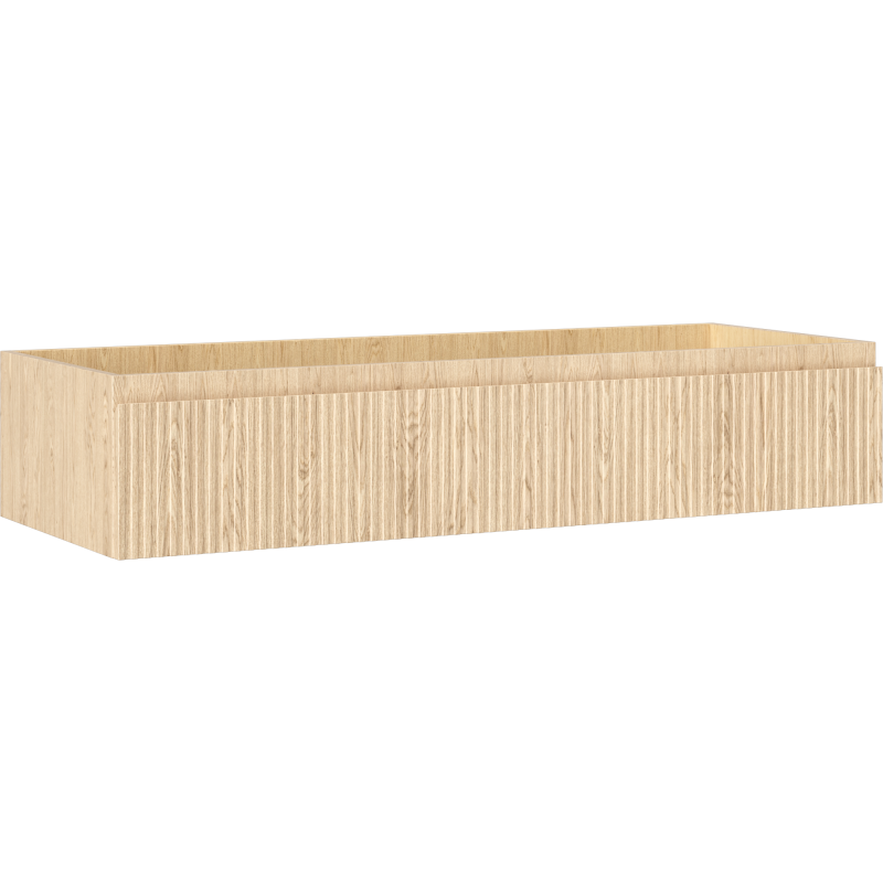 Mexen Rivel kúpeľňová skrinka pod umývadlo 120 cm, 1 zásuvka, ryhovaná, dub - 91A20-12023-1-BF81