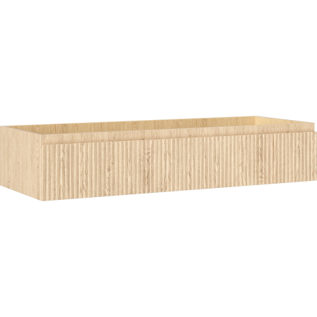 Mexen Rivel kúpeľňová skrinka pod umývadlo 120 cm, 1 zásuvka, ryhovaná, dub - 91A20-12023-1-BF81