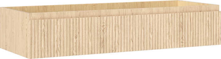 Mexen Rivel kúpeľňová skrinka pod umývadlo 120 cm, 1 zásuvka, ryhovaná, dub - 91A20-12023-1-BF81