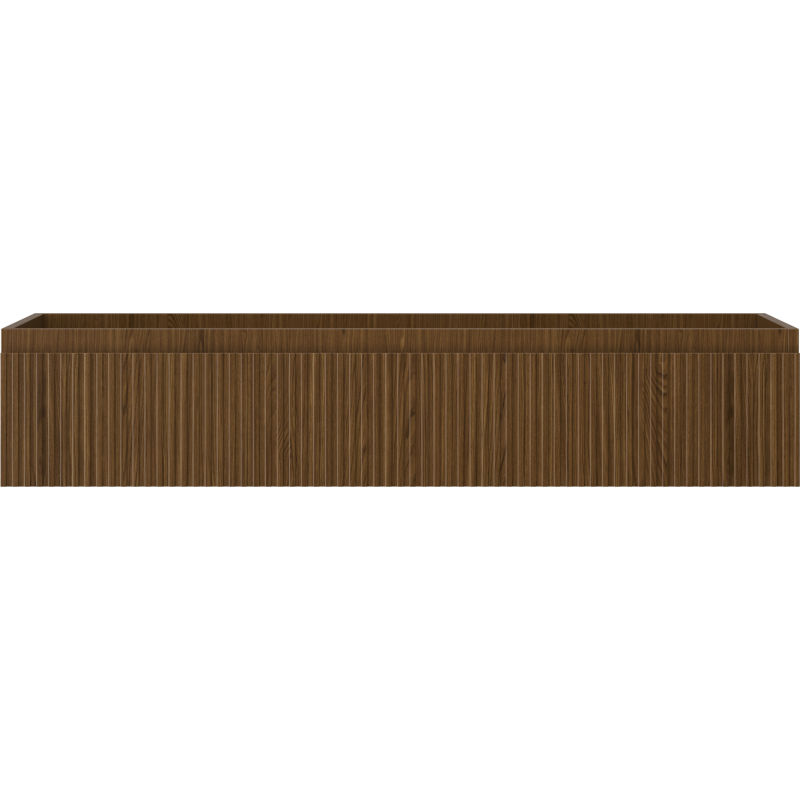Mexen Rivel kúpeľňová skrinka pod umývadlo 120 cm, 1 zásuvka, ryhovaná, orech - 91A20-12023-1-BF86