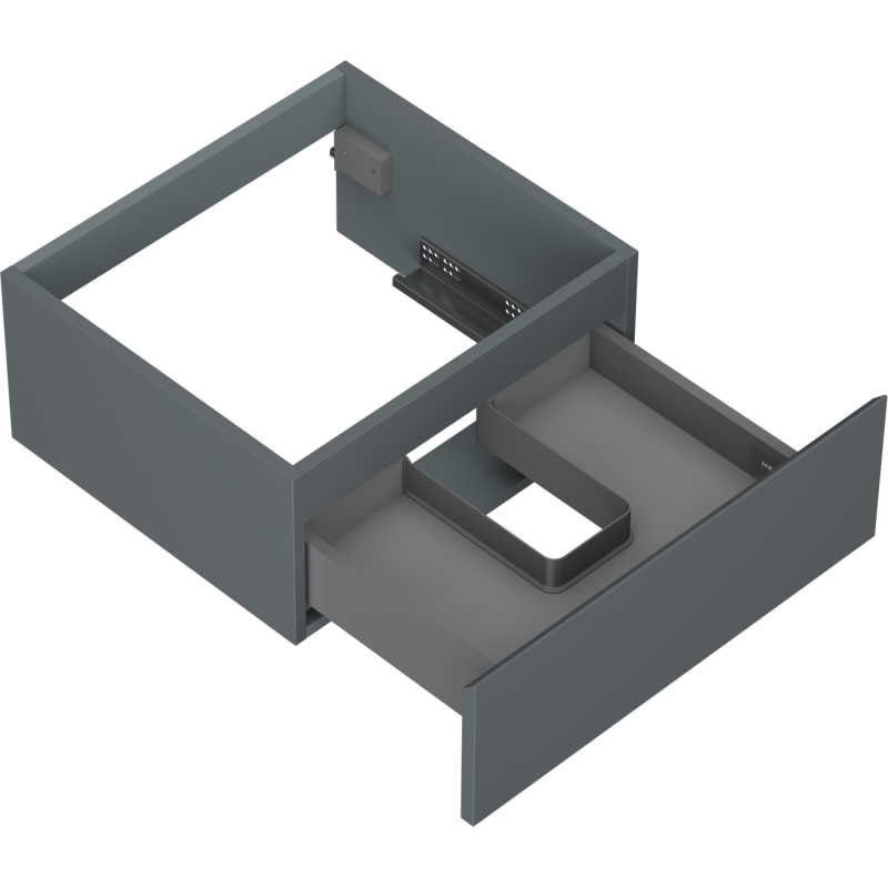 Mexen Orio kúpeľňová skrinka pod umývadlo 50 cm, 1 zásuvka, grafit mat - 91A10-05023-1-BF66