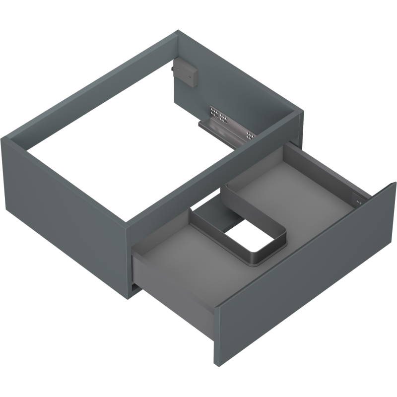 Mexen Orio kúpeľňová skrinka pod umývadlo 60 cm, 1 zásuvka, grafit mat - 91A10-06023-1-BF66