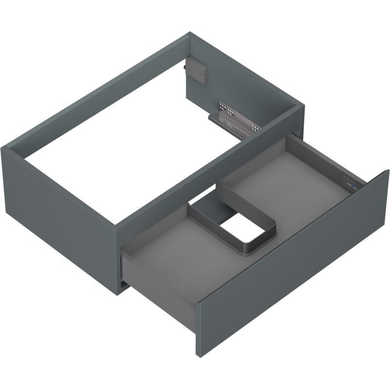 Mexen Orio kúpeľňová skrinka pod umývadlo 70 cm, 1 zásuvka, grafit mat - 91A10-07023-1-BF66