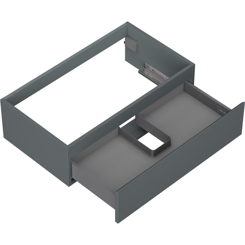 Mexen Orio kúpeľňová skrinka pod umývadlo 80 cm, 1 zásuvka, grafit mat - 91A10-08023-1-BF66