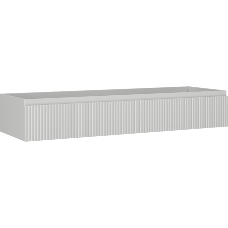 Mexen Rivel kúpeľňová skrinka pod umývadlo 140 cm, 1 zásuvka, ryhovaná, sivá matná - 91A20-14023-1-BF62