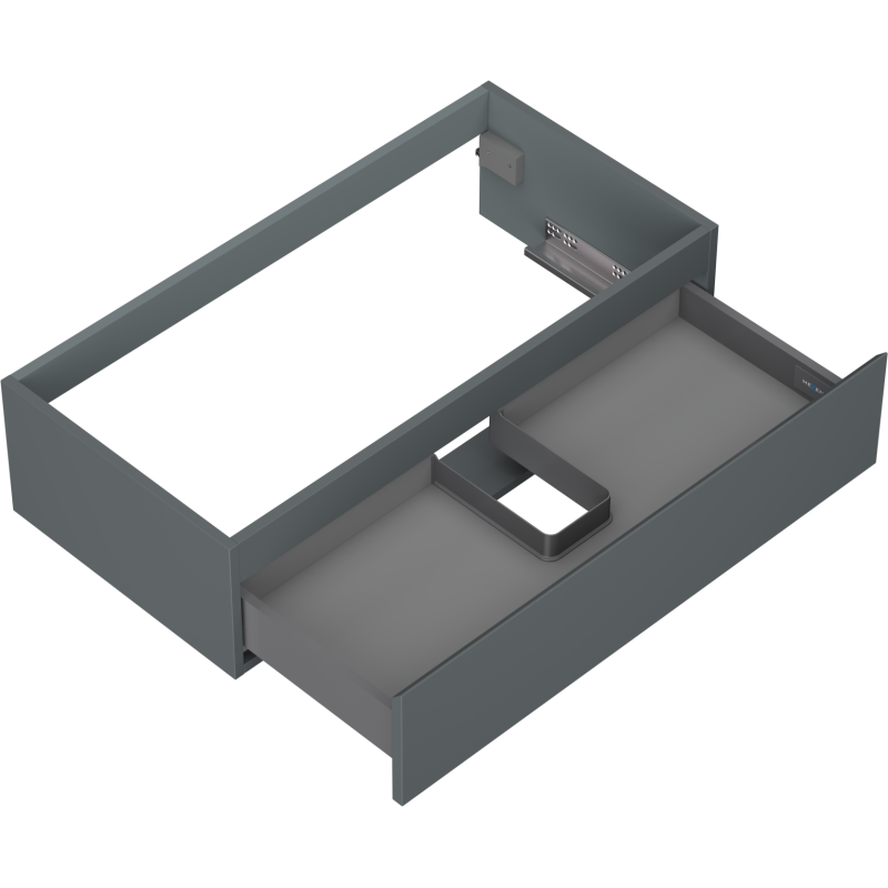 Mexen Orio kúpeľňová skrinka pod umývadlo 90 cm, 1 zásuvka, grafit mat - 91A10-09023-1-BF66