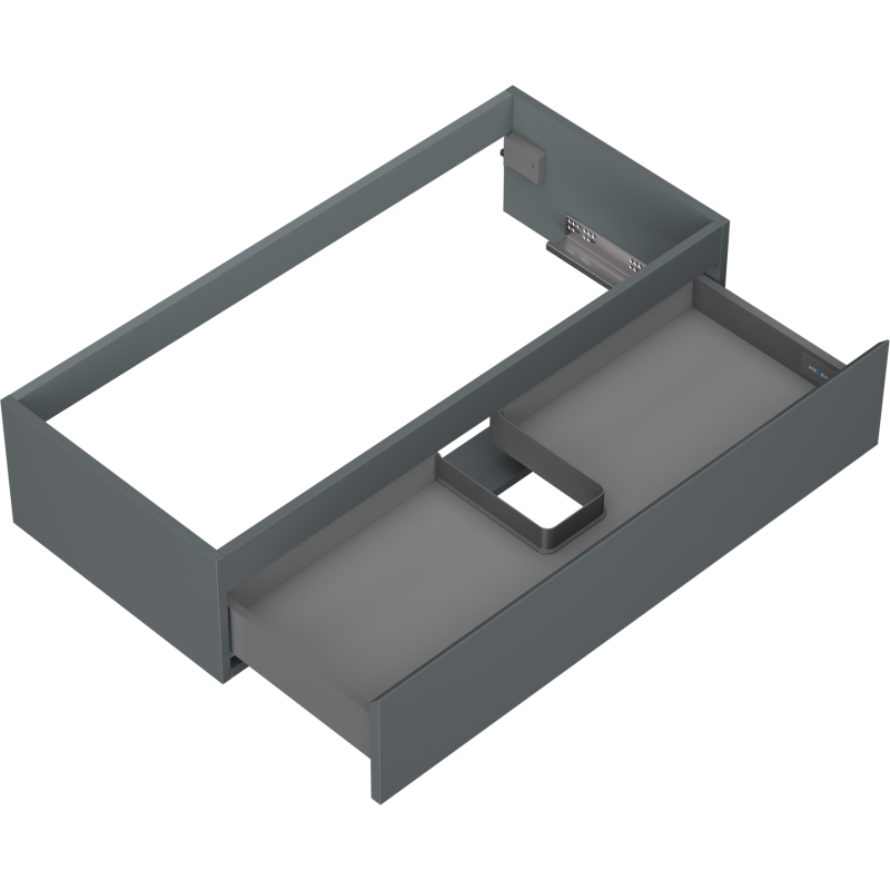Mexen Orio kúpeľňová skrinka pod umývadlo 100 cm, 1 zásuvka, grafit mat - 91A10-10023-1-BF66