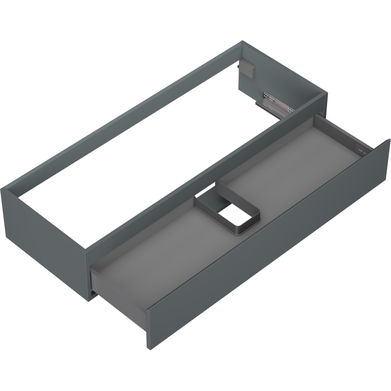 Mexen Orio kúpeľňová skrinka pod umývadlo 120 cm, 1 zásuvka, matná grafitová - 91A10-12023-1-BF66