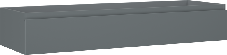 Mexen Orio kúpeľňová skrinka pod umývadlo 140 cm, 1 zásuvka, grafitová matná - 91A10-14023-1-BF66