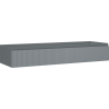 Mexen Rivel kúpeľňová skrinka pod umývadlo 140 cm, 1 zásuvka, ryhovaná, grafitová matná - 91A20-14023-1-BF66