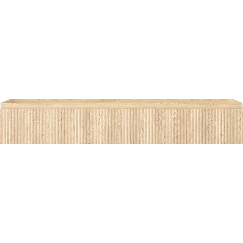 Mexen Rivel kúpeľňová skrinka pod umývadlo 140 cm, 1 zásuvka, ryhovaná, dub - 91A20-14023-1-BF81