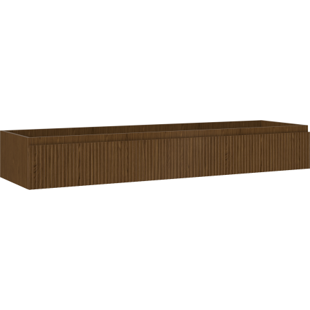 Mexen Rivel kúpeľňová skrinka pod umývadlo 160 cm, 1 zásuvka, ryhovaná, orech - 91A20-16023-1-BF86