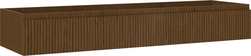 Mexen Rivel kúpeľňová skrinka pod umývadlo 160 cm, 1 zásuvka, ryhovaná, orech - 91A20-16023-1-BF86