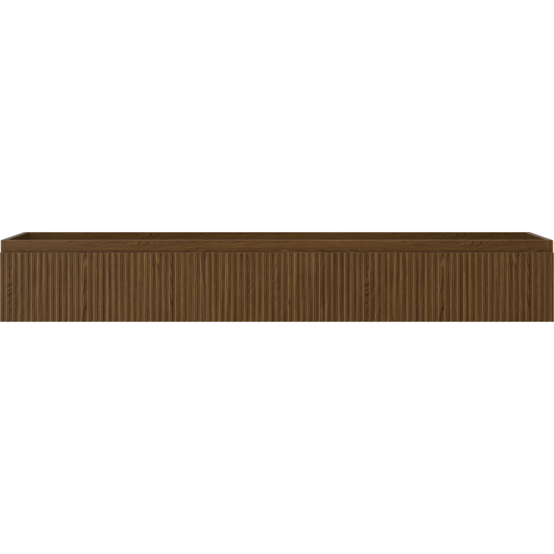 Mexen Rivel kúpeľňová skrinka pod umývadlo 160 cm, 1 zásuvka, ryhovaná, orech - 91A20-16023-1-BF86