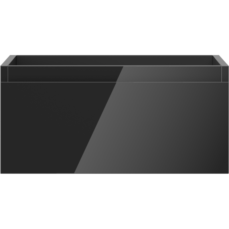 Mexen Orio kúpeľňová skrinka pod umývadlo 50 cm, 1 zásuvka, čierny lesk - 91A10-05023-1-BF70