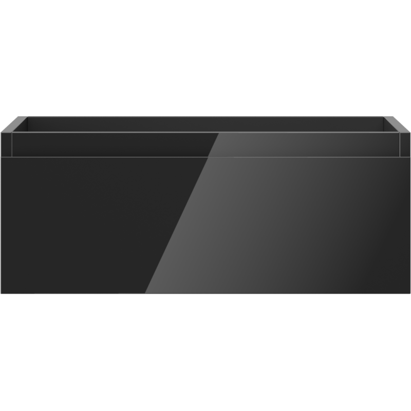 Mexen Orio kúpeľňová skrinka pod umývadlo 60 cm, 1 zásuvka, čierny lesk - 91A10-06023-1-BF70