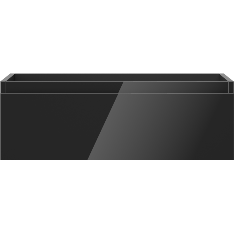 Mexen Orio kúpeľňová skrinka pod umývadlo 70 cm, 1 zásuvka, čierny lesk - 91A10-07023-1-BF70