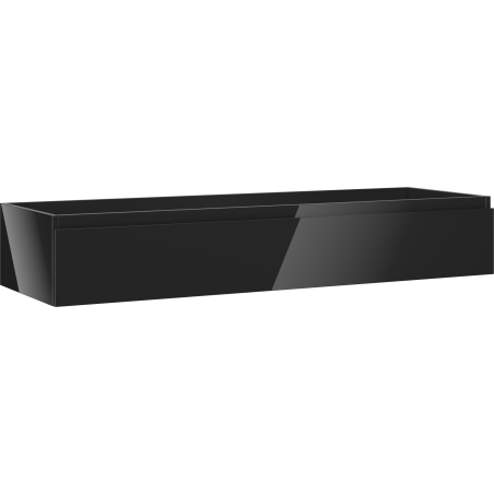 Mexen Orio kúpeľňová skrinka pod umývadlo 140 cm, 1 zásuvka, čierny lesk - 91A10-14023-1-BF70